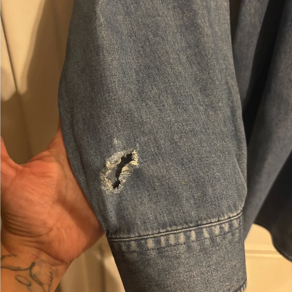 Vintage Ralph Lauren Denim Button-Up Shirt - Picture 6 of 9